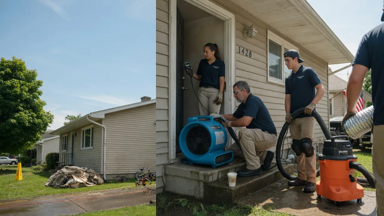 Water Damage Restoration in Evansville, IL near me